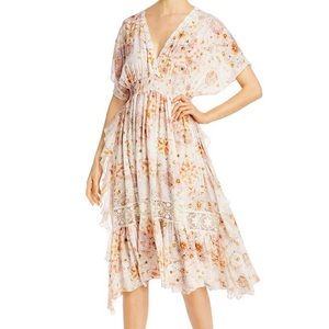 Floral rayon chiffon dress